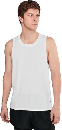 Brooks Dash Singlet Mens Clothing White : 2XL, Mesh/Polyester