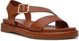 Anne Klein Elzie Sandal in Cognac Pu at Nordstrom Rack, Size 7.5