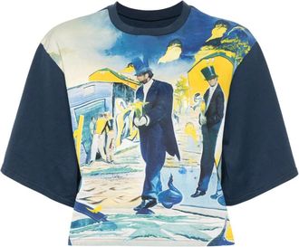 Undercover graphic-print cotton T-shirt - Blue