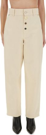 Moschino Beige Straight High Rise Jeans