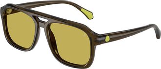 Moncler ME6024 VANTOS 304382 Mens Sunglasses Green Size 56