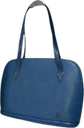 Louis Vuitton Pre-owned Shoulder Bags, female, Blue, Size: ONE SIZE Pre-owned Vintage Shoulder Bag