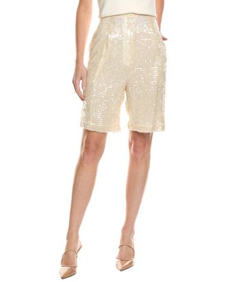 Sally Lapointe Lapointe Sequin High-Waist Short