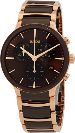 Rado Centrix Chronograph Quartz Brown Dial Mens Watch R30212302