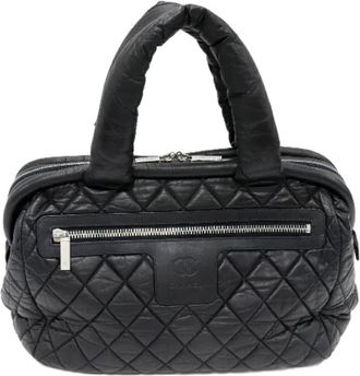 Chanel Pre-owned Leather chanel-bags - Dames - Vintage Handtas - Zwart - ONE Size - Leer - Vintage