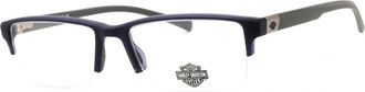 Harley-Davidson HD50096 Injected Propionate Frame Eyeglasses - Blue