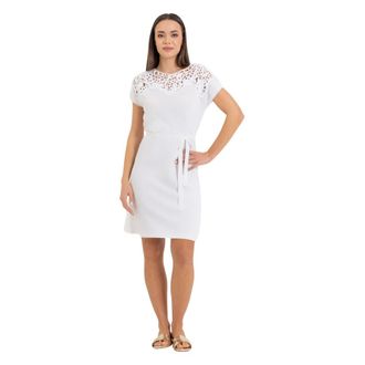 Kocca Short Dresses, female, White, Size: XS Elegant Slim Above Knee Dress