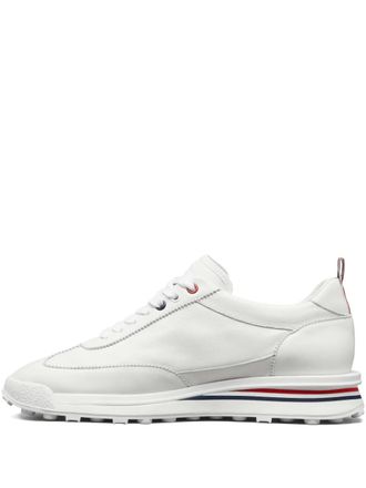Thom Browne lace-up leather sneakers - White