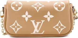 Louis Vuitton Ivy Wallet on Chain Bicolor Monogram Empreinte Giant crossbody bag - Marrone