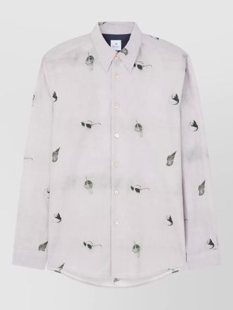 Paul Smith mens long sleeve printed shirt buttondown