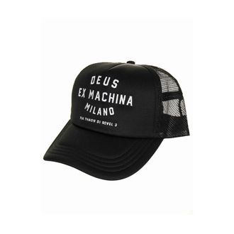 Deus Milano Address Trucker Cap - male - Deus Ex Machina - Hats & Caps - Black - ONE SIZE - Accessories