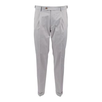 Berwich Pantalone Retrolong - Heren - Broeken - Grijs - Maat: 2XL Katoen