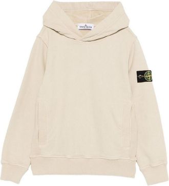 Stone Island Beige Cotton Hoodie