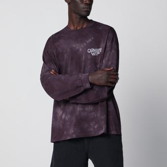 Carhartt Work in Progress T-shirt L/S Radiate tie-dye in cotone bio viola