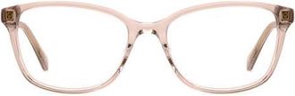 Kate Spade New York reilly 55mm rectangular reading glasses in Pink at Nordstrom