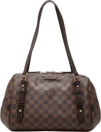 Louis Vuitton Brown Pvc Leather Shoulder Bag Tote Bag (Pre-Owned)