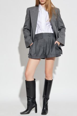 Givenchy Wool Shorts, Womens, Grey