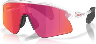 Oakley Stunt Devil Zonnebril Mat Transparant Prizm Field - unisex - Zonnebrillen - Wit - 39 MM - Accessoires