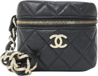 Chanel Pre-owned Mini Bag - Dames - Vintage Mini Tas - Zwart - ONE Size - Leer - Vintage