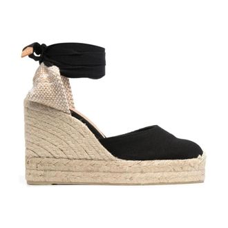Castaner Wedges, female, Black, Size: 10 US Iconic Carina Espadrille