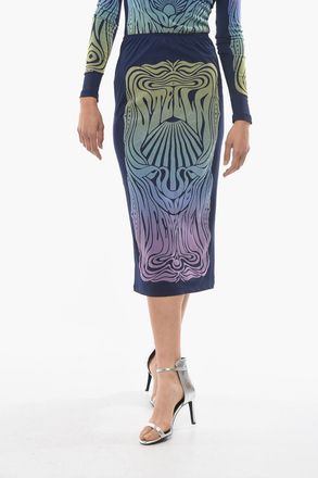 Stella McCartney Gonna Lunguette con Decorazione in Velluto Stella McCartney