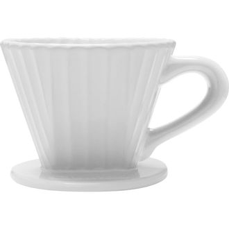Chantal 8 ounce Lotus Ceramic Pour Over Coffee Filter in White at Nordstrom