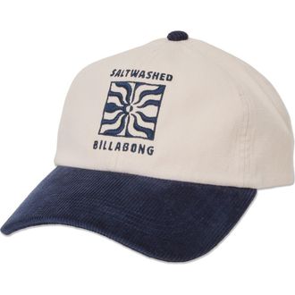 Billabong Embroidered Cotton Twill Baseball Cap in Ink at Nordstrom