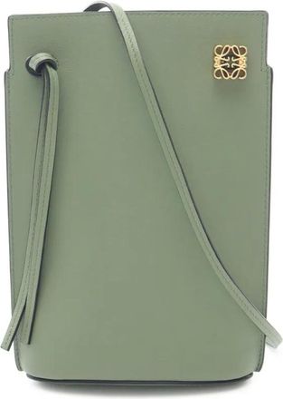 Loewe 2010-2025 Dice Pocket kalfsleren crossbodytas - Groen