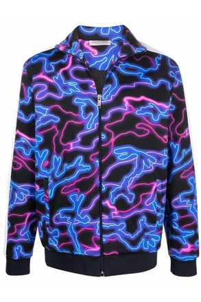 Valentino NEON PRINT TRACK TOP Size: M, colour: BLUE