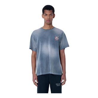 Gallery Dept. T-Shirts, male, Gray, Size: 2XL Crewneck Distressed T-Shirt