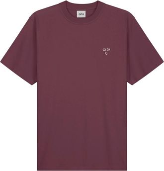 Arte Tops, Heren, Rood, S, Katoen, Bordeaux T-shirts en Polos met Arte Heart