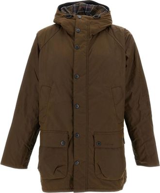 Barbour Brown Hooded Waxed Jacket