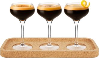 Final Touch Final Touch Espresso Martini Flight Set - 4 Pieces - 4.75 oz (140 ml)