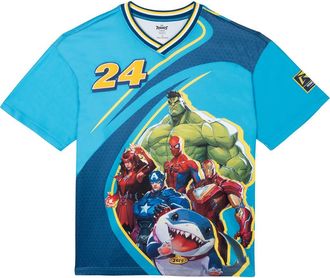 MARVEL Athletic Mesh Jersey in Marvel Rivals Navy at Nordstrom, Size Xx-Large