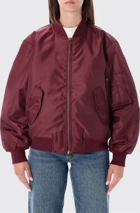 Anine Bing Bomber Leon in poliestere con vestibilit&agrave; relaxed e chiusura a zip