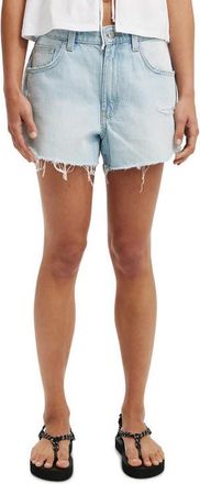 Cotton On Womens Original Denim Short in Sunlight Blue Rip at Nordstrom, Size 10