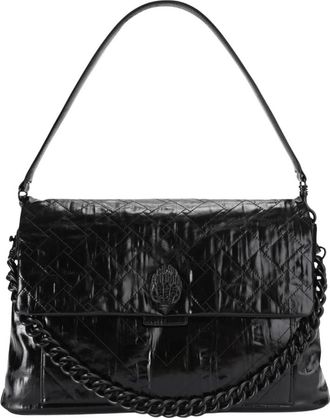 Kurt Geiger Celia XL Schoudertas Drench - Dames - Schoudertassen - Zwart - ONE Size - Leer - Tassen