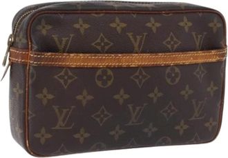 Louis Vuitton Pre-owned Clutch Bag - Dames - Vintage Clutch - Bruin - ONE Size - Leer - Vintage
