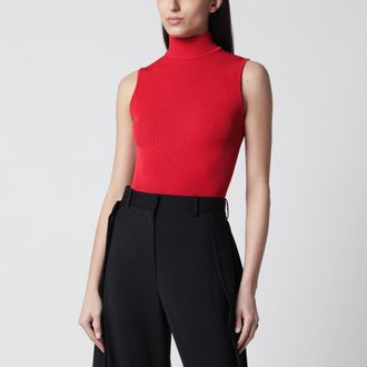 Loewe Red viscose blend sleeveless top