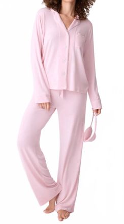 PJ Salvage Susan G. Komen Modal Pajama Set In Blush