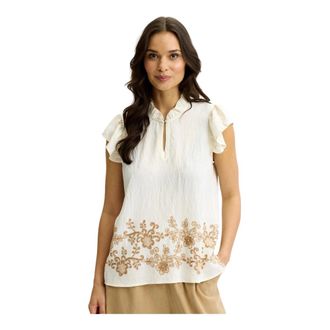 In Front IN Front, Dames, Blouses & Shirts, Wit, Maat: M