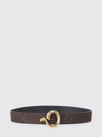 Etro Adjustable Suede Calfskin Leather Belt with Metal Buckle