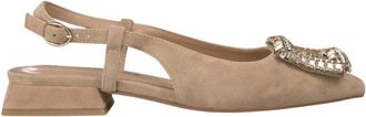 Alma En Pena Platte brogue schoen - Dames - Ballerinas - Beige - 40 EU - Leer - Schoenen