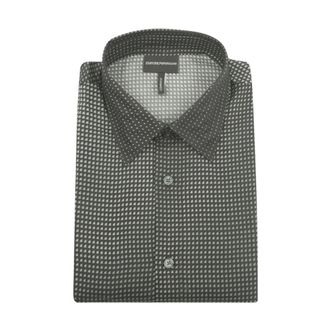 Emporio Armani Casual Shirts - Heren - Casual Overhemden - Zwart - L - Overhemden