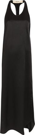 Skiim Racer-back Silk Maxi Dress - Black - 40 (UK12 / M)