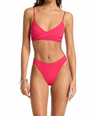 Bond-Eye Crista Reversible Brief In Sienna Scarlet Bare