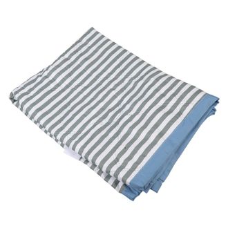 OEM Manta De Fibra Fresca, Cubrecama - Verde Con Finas Rayas