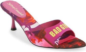 Jeffrey Campbell Spy-Kid Slide Sandal in Fuchsia Bad Girl Combo at Nordstrom, Size 5.5