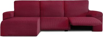 Eysa Funda de sofá chaise relax izquierda b/c burdeos 250 - 360 cm