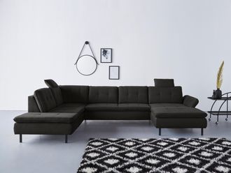 Inosign Wohnlandschaft »Birkholm U-Form« Armlehnverstellung, auch in Easy Clean Bezug - mit Wasser zu reinigen